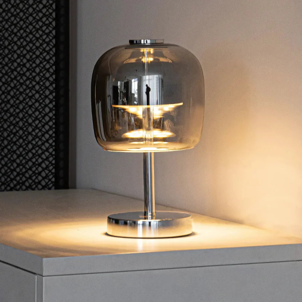OpalEdge Modern Table Lamp with Dimmable USB Lighting