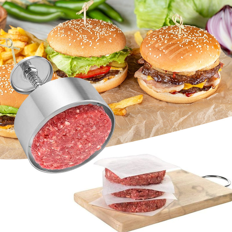 Manual Stainless Steel Meat Press for Hamburger Patties