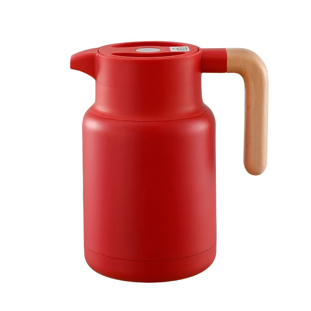 Premium Insulated Wooden Handle Carafe 1.3L