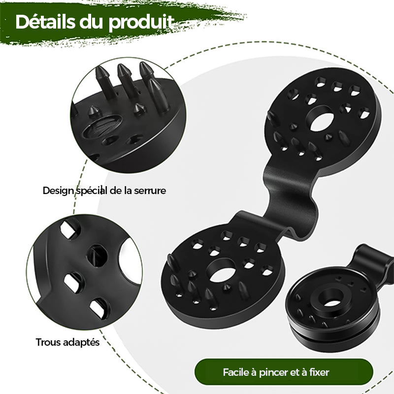 Plastic Shade Cloth Clips - Durable Black Garden Net Fasteners