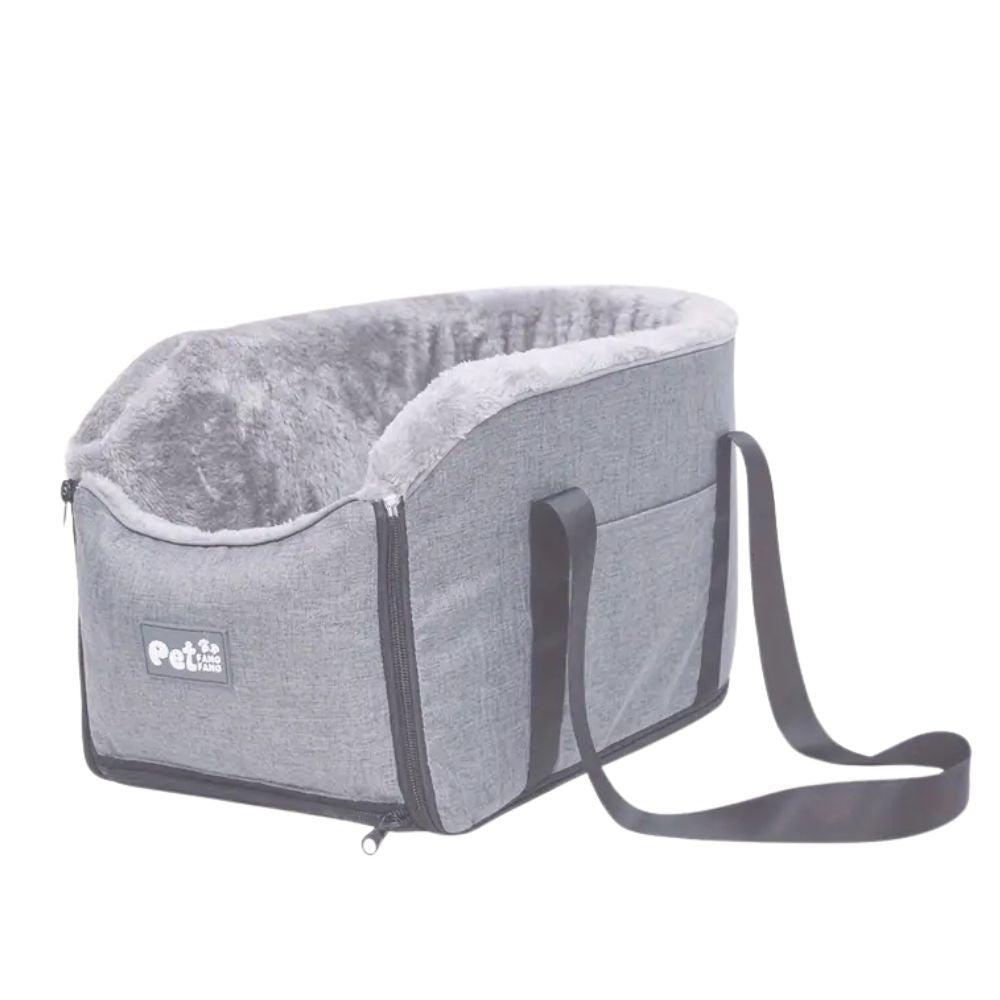 Pet Travel Booster Seat with Soft Microfiber and Anti-Slip Straps