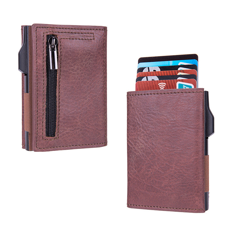 Automatic RFID-Blocking Side-Slider Card Holder