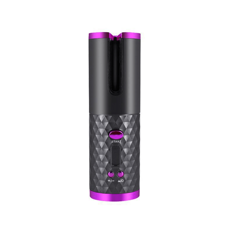 Cordless Automatic Rotating Curling Iron with 6 Heat Settings