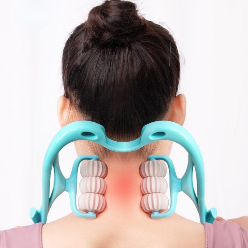 Adjustable Cervical Massager with Ergonomic Handle