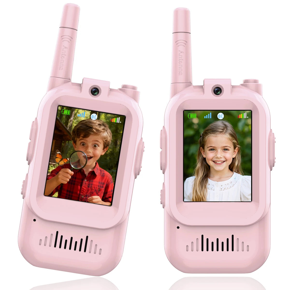 Video Walkie Talkies for Kids - 2 Pack with Real-Time Video and Voice Changer