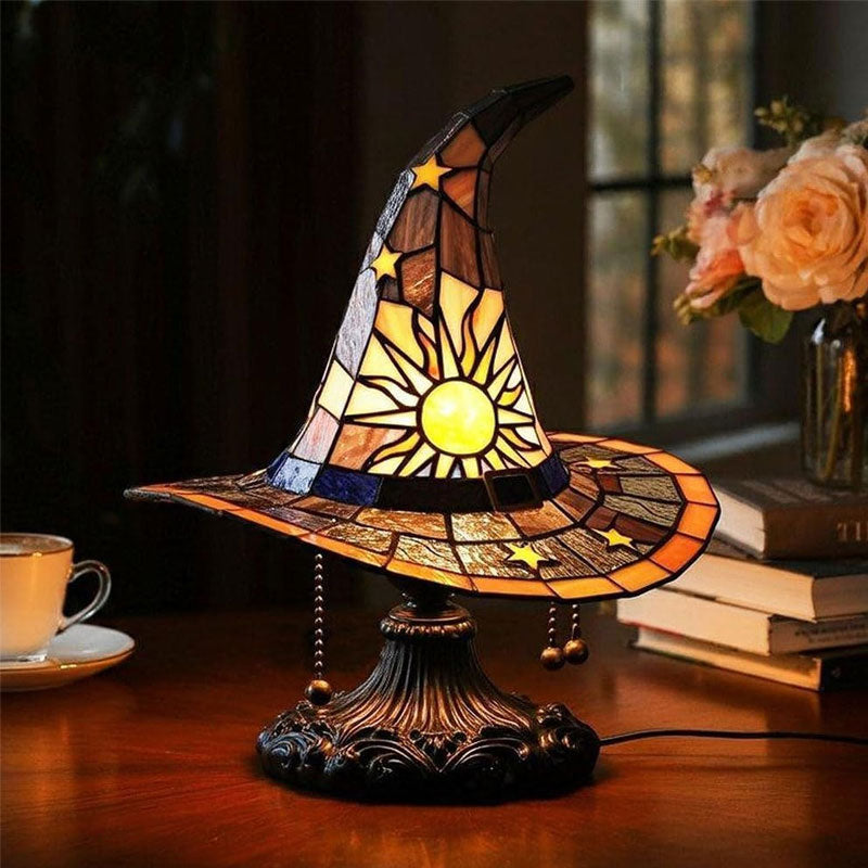 Witch Hat LED Night Light with Warm Glow