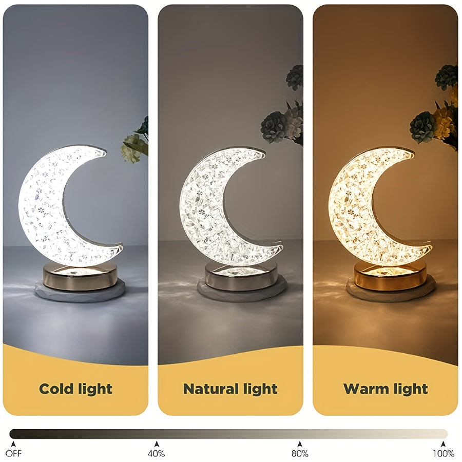 Dimmable Crystal Table Lamp with Touch Control