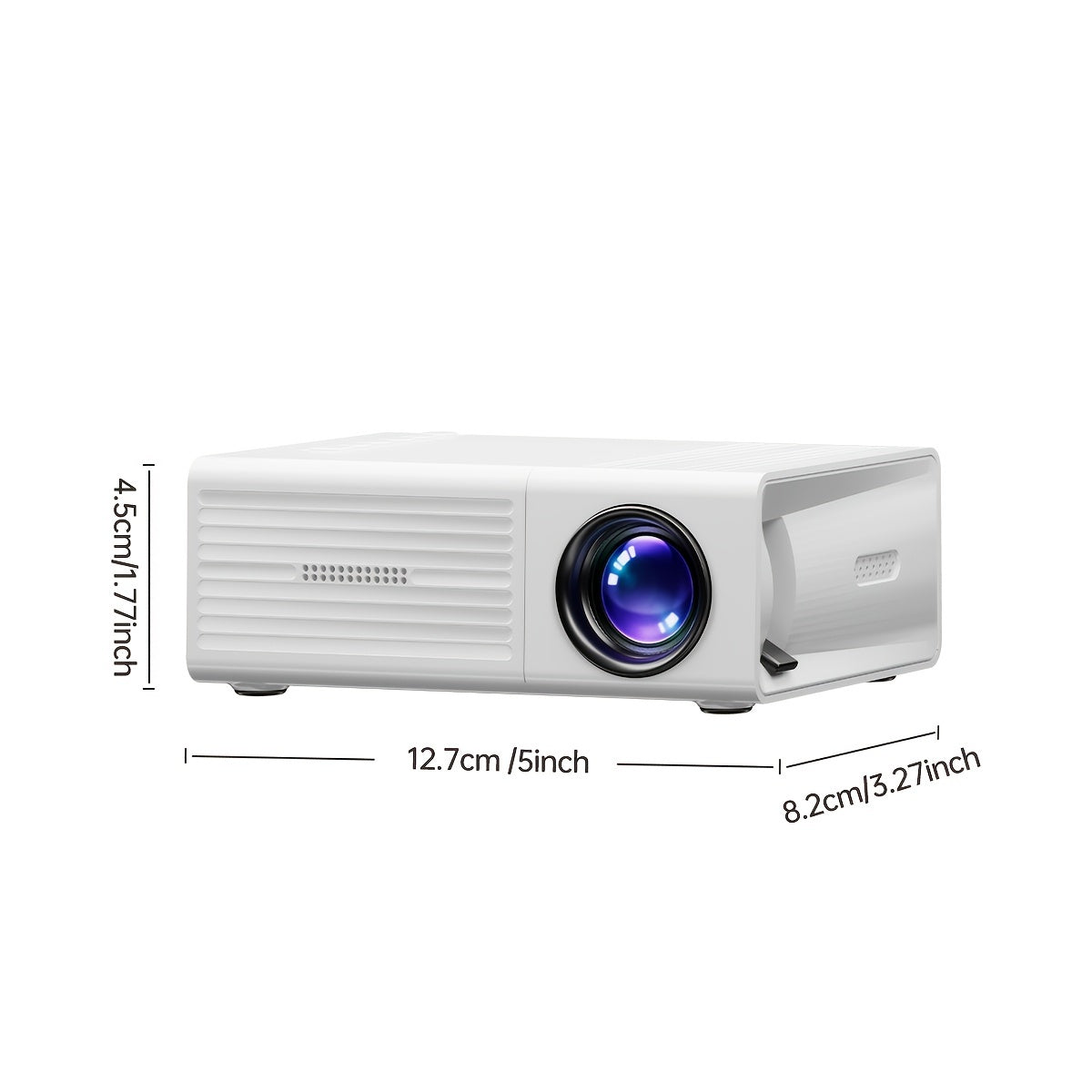 3000 Lumen Portable Mini Projector with HDMI and USB Connectivity