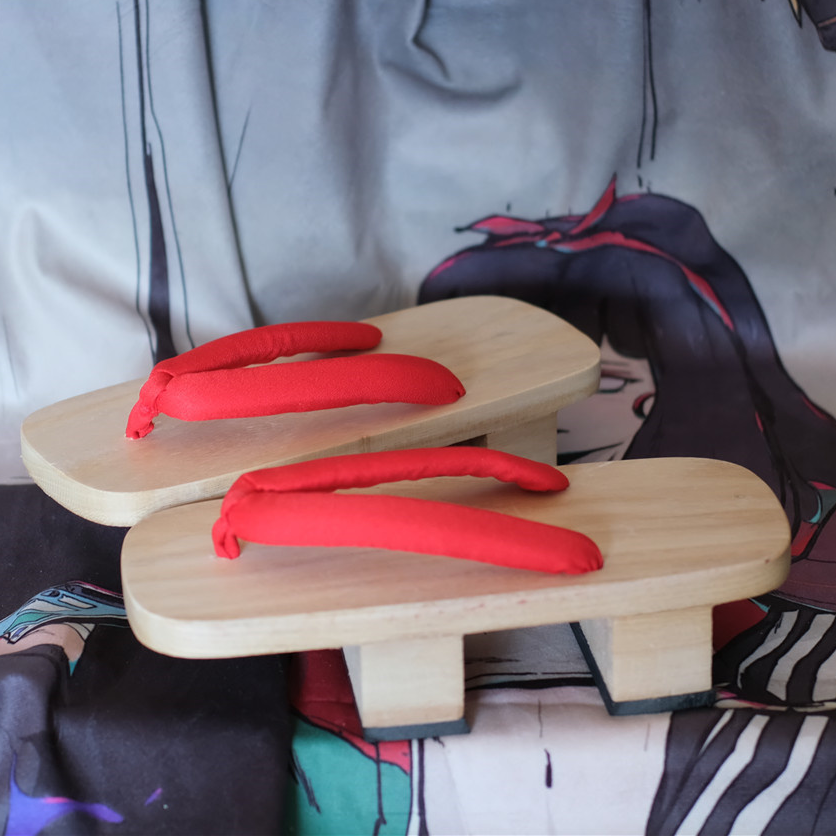 Japanese Geta Clogs with Breathable Rubber Sole