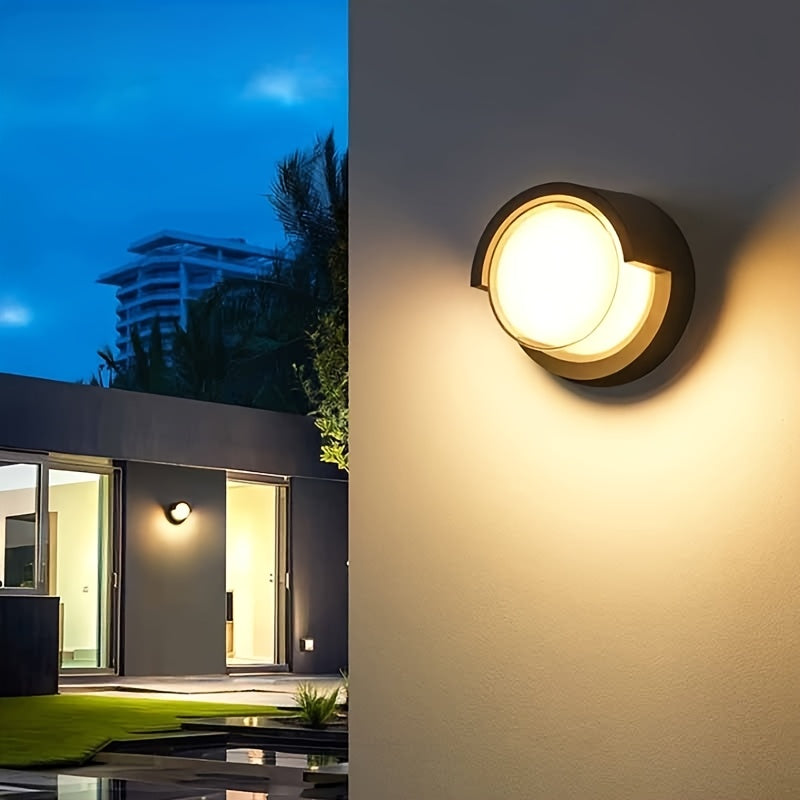 Modern LED Wall Sconce in Warm White for Indoor and Outdoor Use