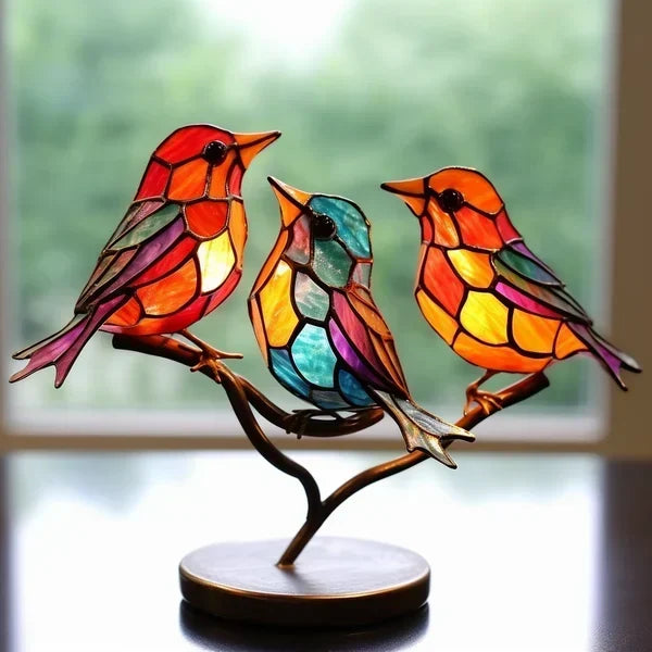 Handcrafted Colored Resin Table Ornament
