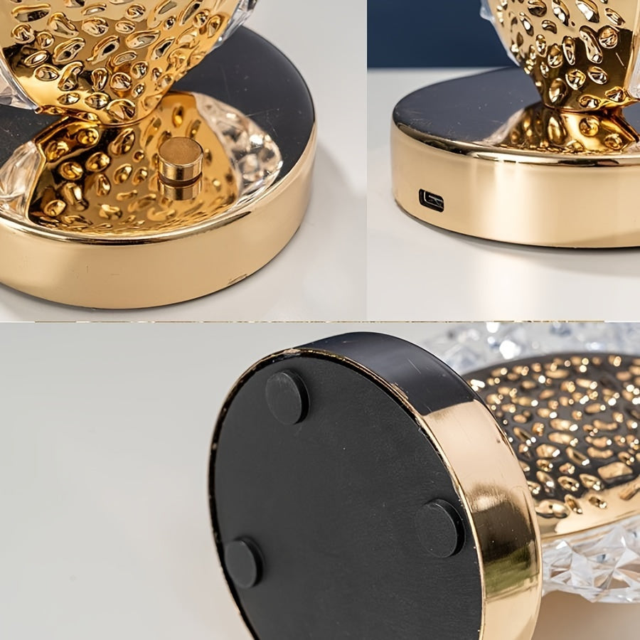 USB Rechargeable Dimmable Feather Table Lamp