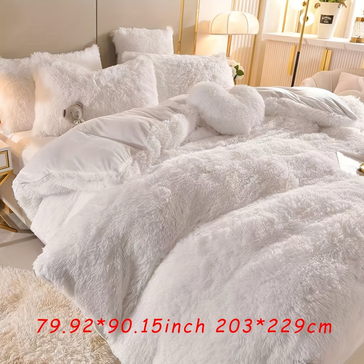 Luxurious Velvet Duvet Cover Set with Pillowcases for All-Season Comfort
