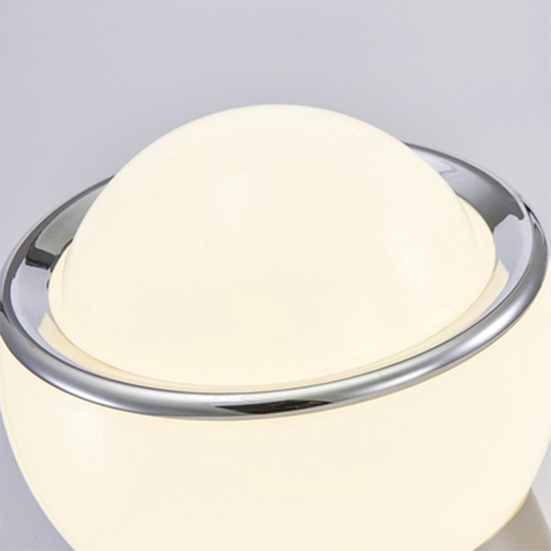 Minimalist Bauhaus Table Lamp with Opal Glass Shade