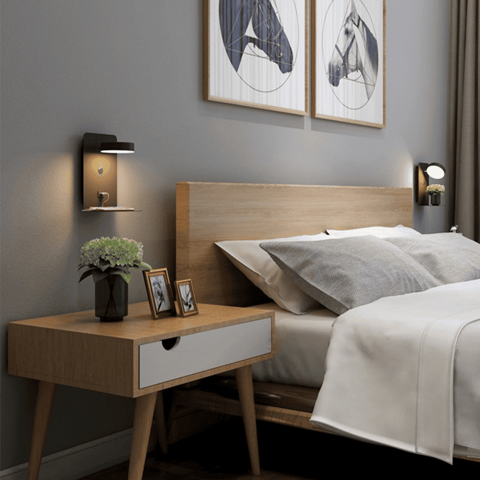 Modern LED Night Light for Soothing Bedroom Ambiance