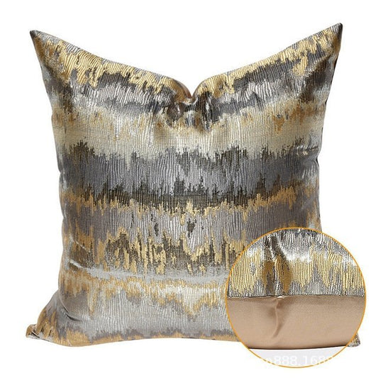 Luxury Gold Satin Pillowcase - Soft Polyester Cushion for Elegant Home Decor