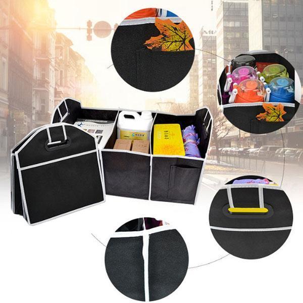 Collapsible Car Storage Organizer Bag - Durable Oxford Fabric