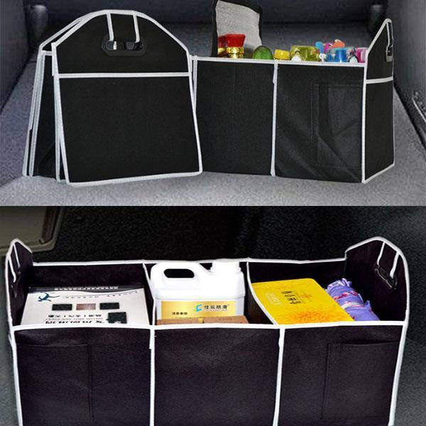 Collapsible Car Storage Organizer Bag - Durable Oxford Fabric