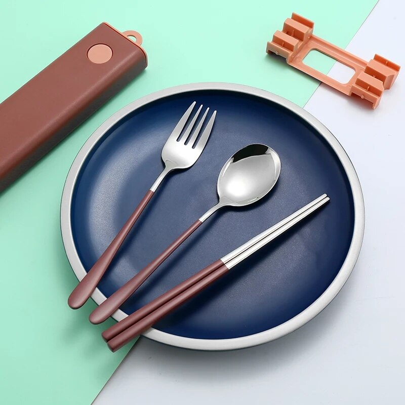 Portable Stainless Steel Japanese Cutlery Set