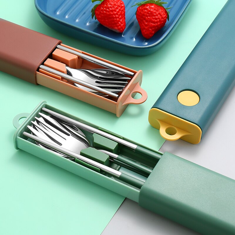Portable Stainless Steel Japanese Cutlery Set