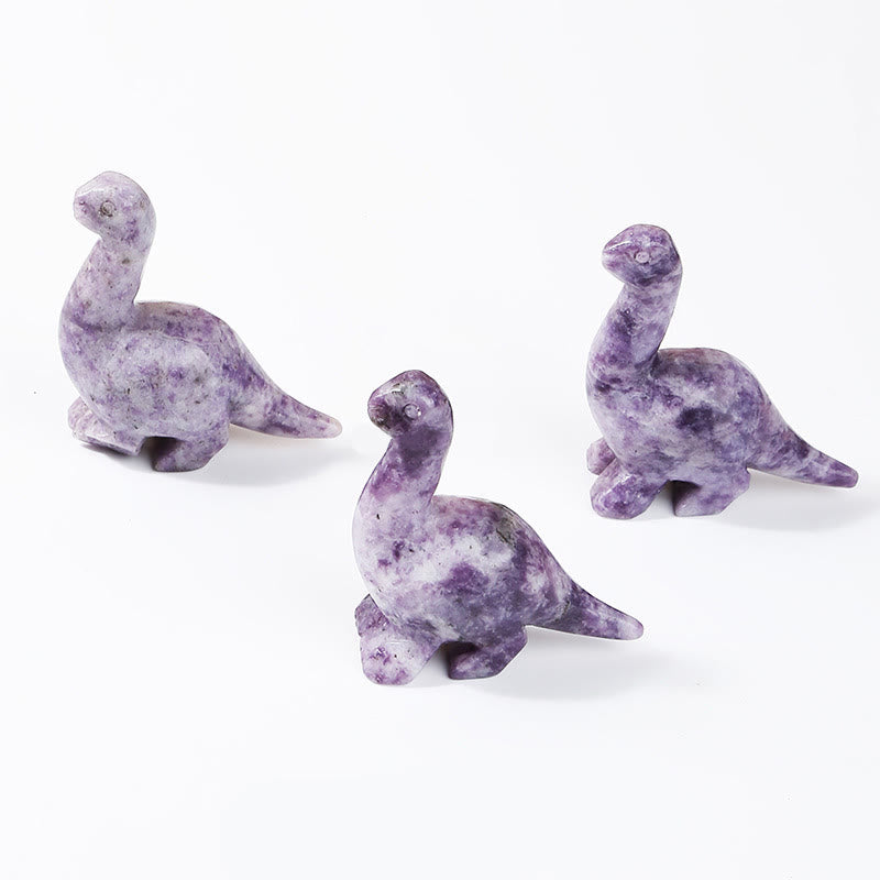 Crystal Dinosaur Gemstone Decor 2.5 Inch Natural Stone Figurine