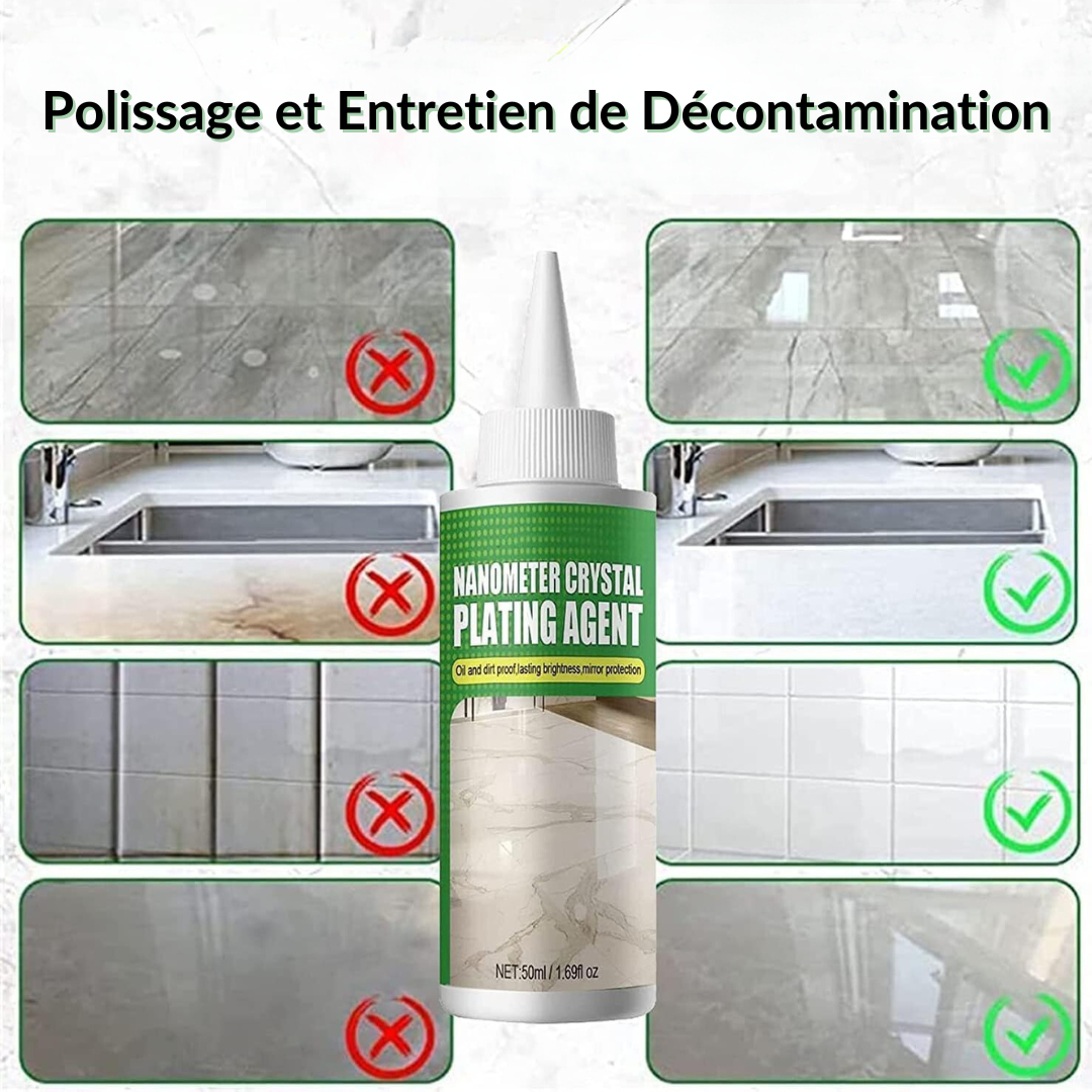 Nano-Crystal Marble and Stone Cleaner with Stain Protection