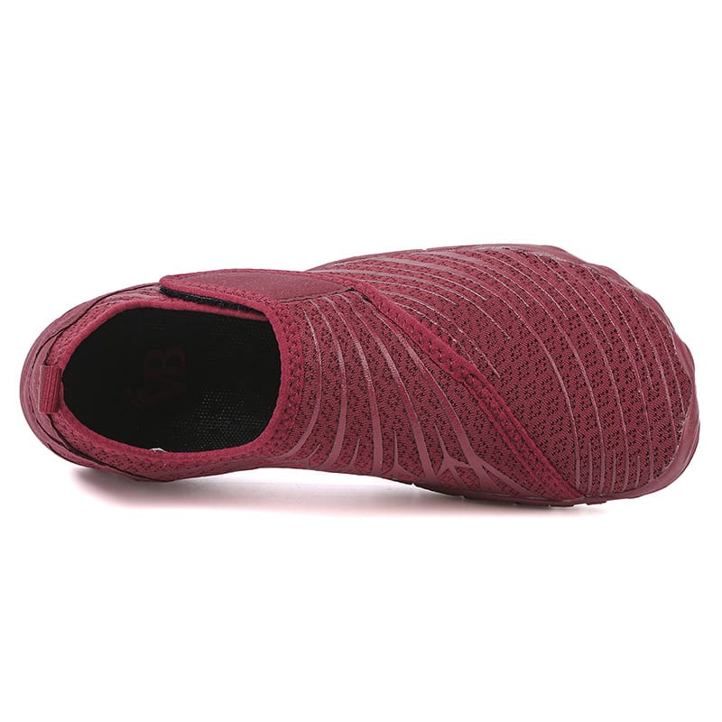 Slip-On Breathable Sports Shoes with Ribbed Detailing