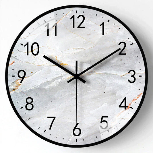 Eco-Friendly Wall Clock in Grey, Yellow, or Multicolor