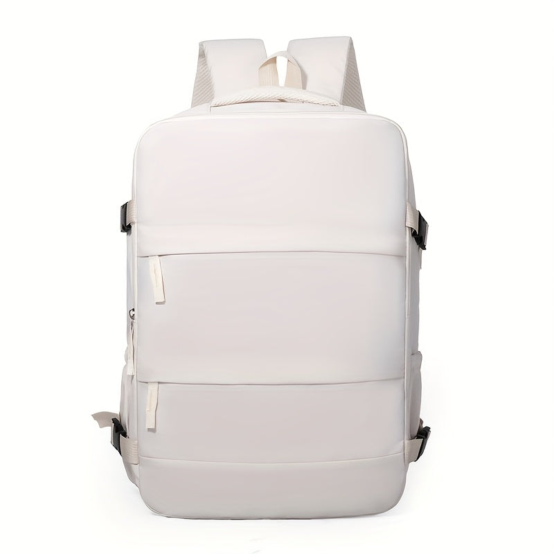 180° Opening Nylon Backpack with Separate Shoe Compartment