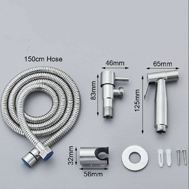 Stainless Steel Cold Water Bidet Sprayer for Hygienic Cleaning