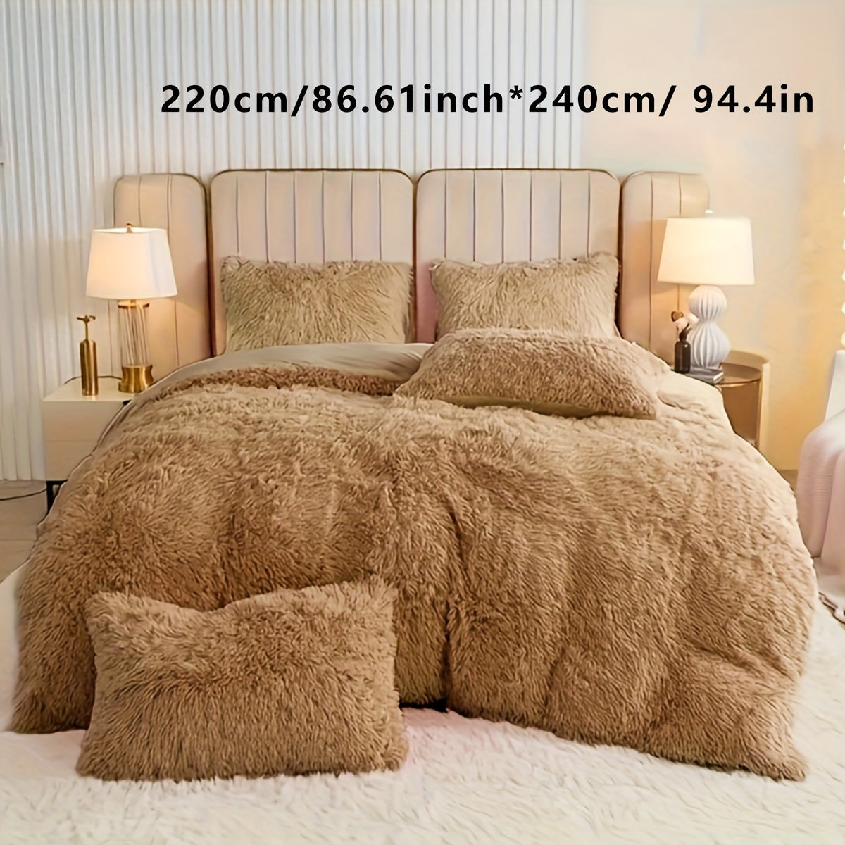 Luxurious Velvet Duvet Cover Set with Pillowcases