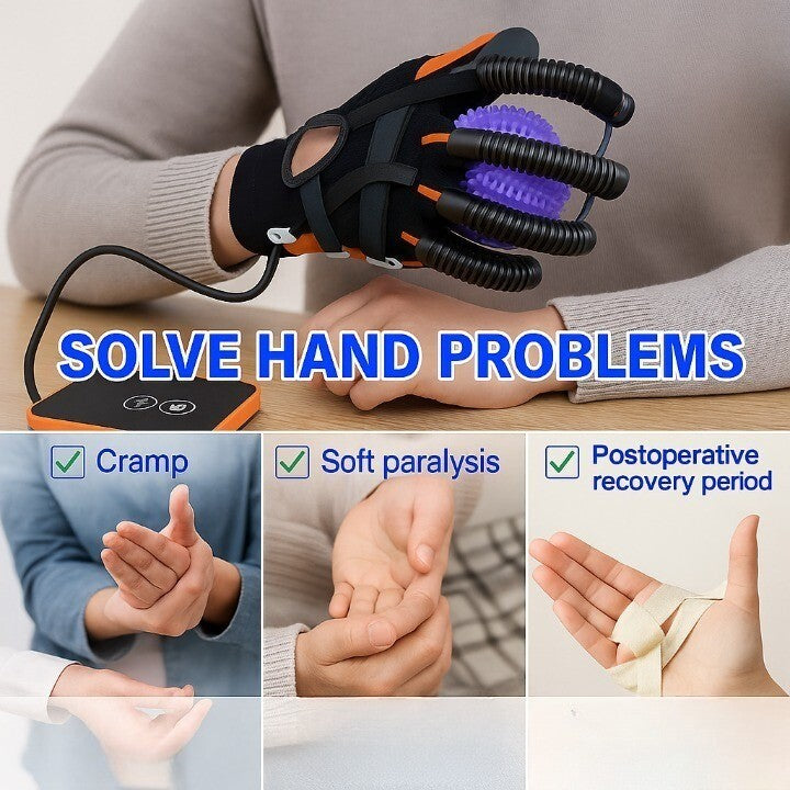 Automatic Finger Strength Trainer Gloves for Hand Rehabilitation