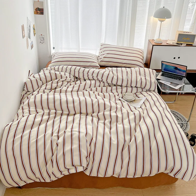 Nordic Stripes Cotton Bedding Set