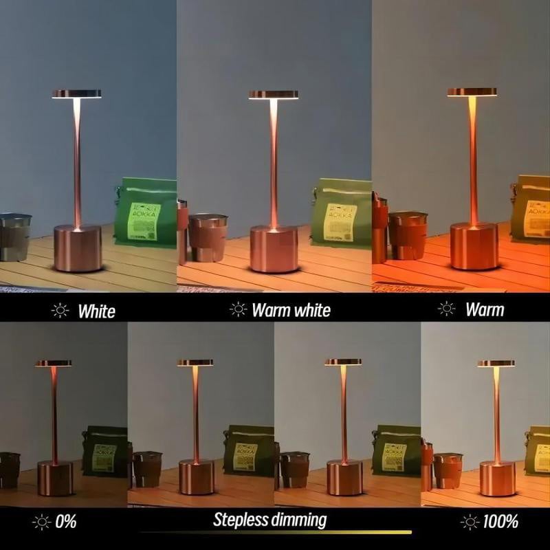 Portable Rechargeable LED Table Lamp with Touch Dimming