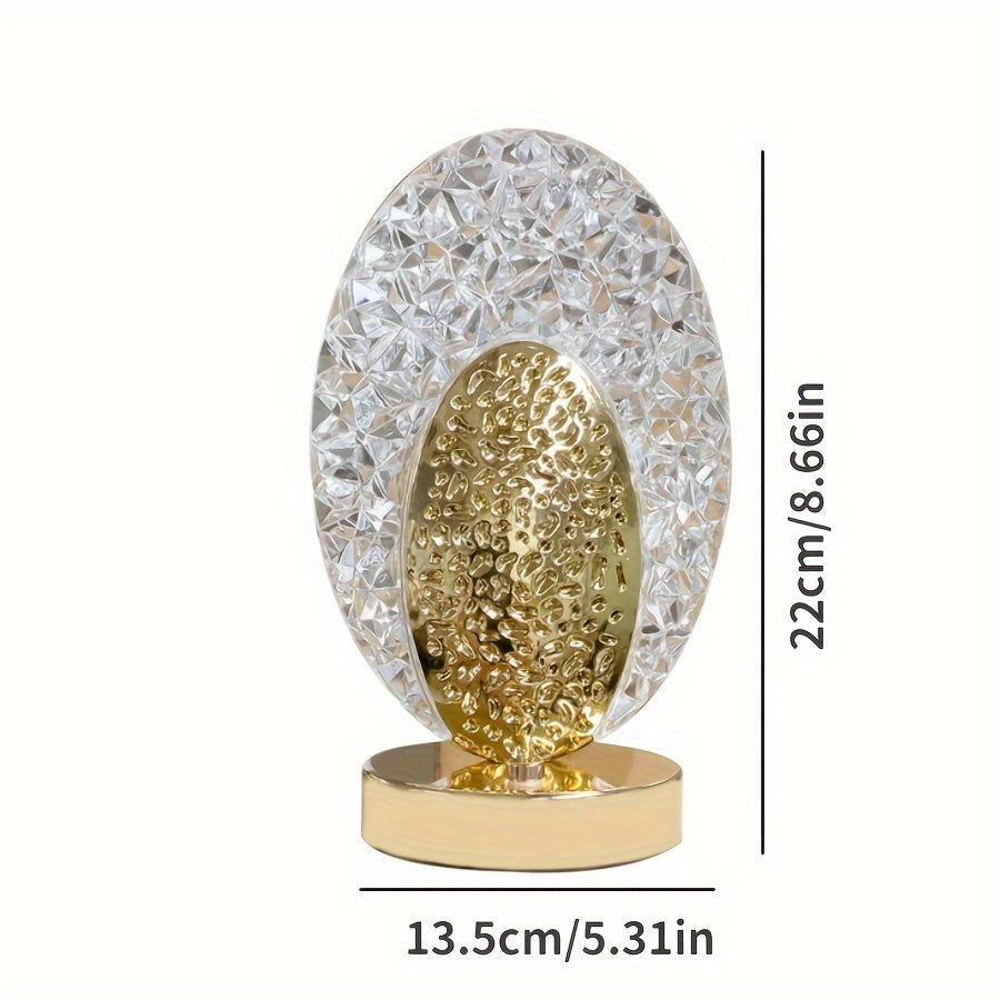 USB Rechargeable Dimmable Feather Table Lamp