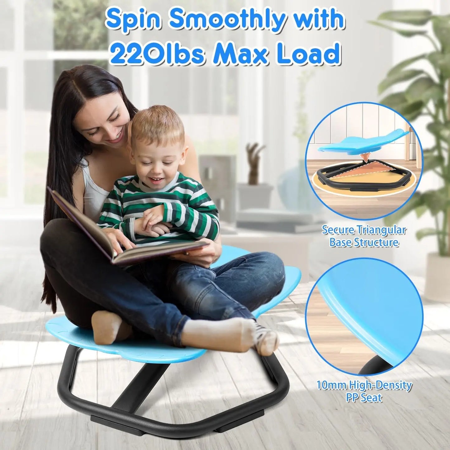 360 Degree Swivel Spinning Seat for Kids