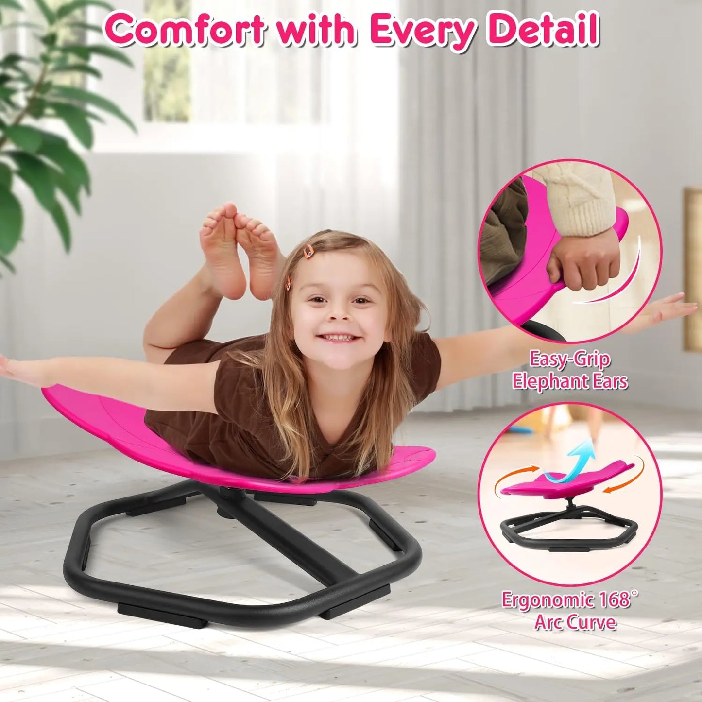 360 Degree Swivel Spinning Seat for Kids