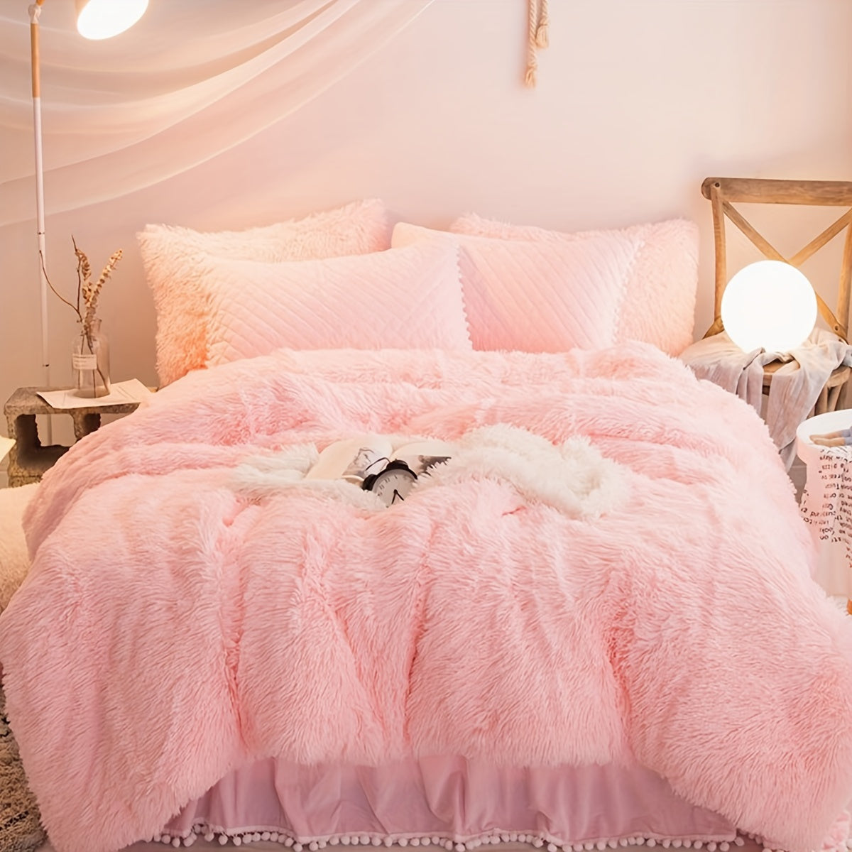 Luxurious Velvet Duvet Cover Set with Pillowcases