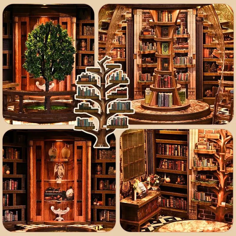 Wisdom Library Architectural Book Nook Kit