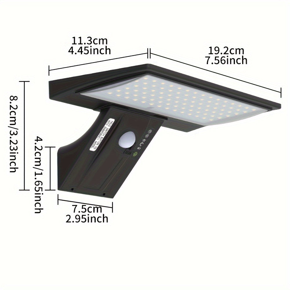 Solar LED Outdoor Motion Sensor Spotlight - 50,000 Hour Lifespan, Waterproof, USB Rechargeable