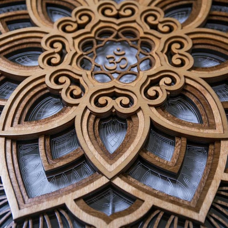 Mandala LED Night Light Wall Lamp