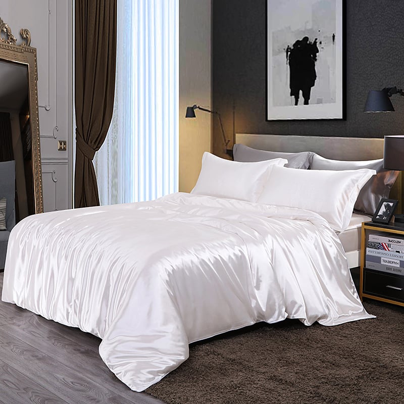 Pure Mulberry Silk Bedding Set - 25 Momme Luxury 4 Piece