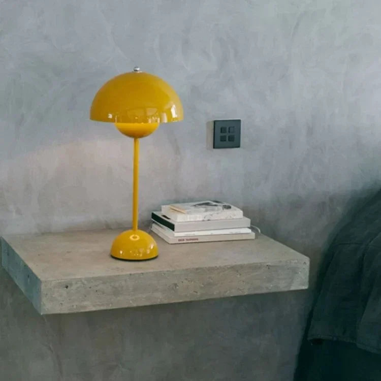 Cordless Modern Mushroom Table Lamp with Eco-Friendly LED
