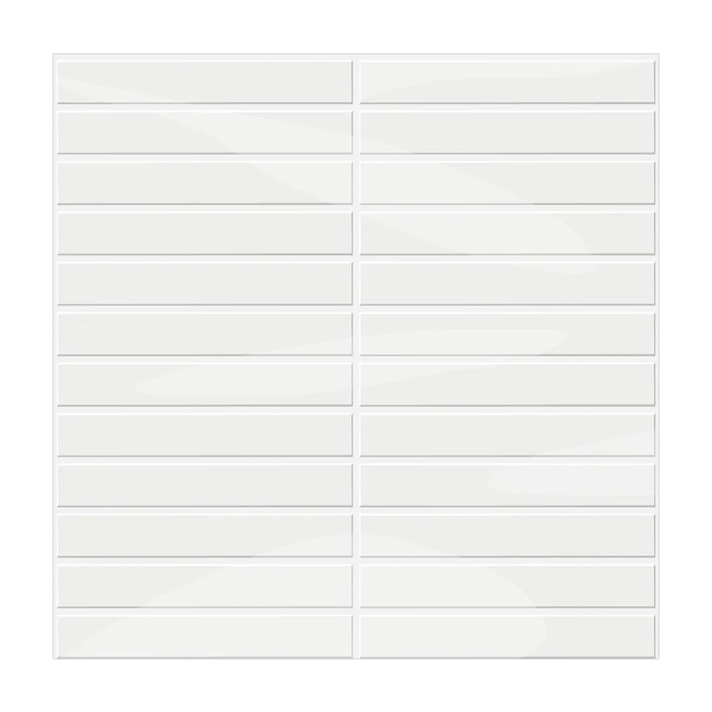 Self-Adhesive 3D Glossy White Kit Kat Tile Stickers