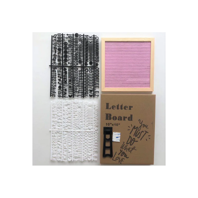 Felt Letter Message Board with Wood Stand