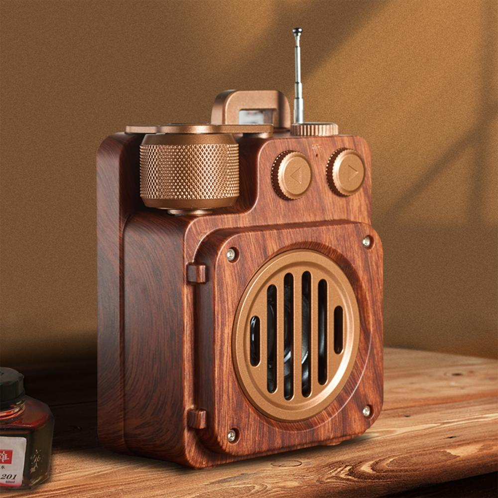 Dark Academia Bluetooth Speaker with Wireless Subwoofer and Robust Bass