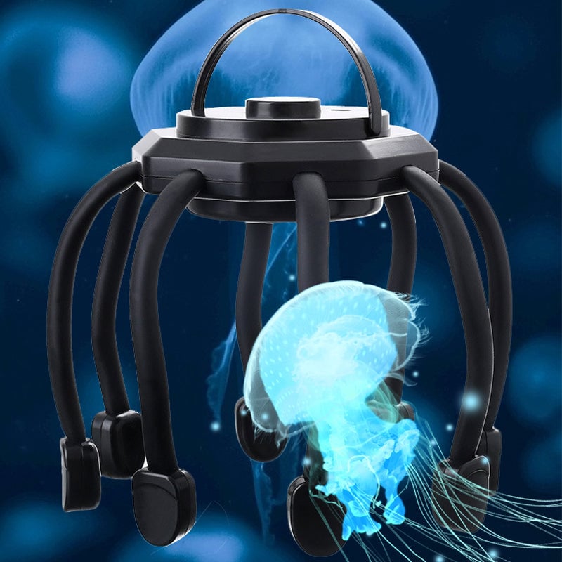 Rechargeable Octopus Head Massager with Vibration Settings