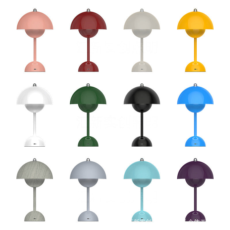 Rechargeable LED Touch-Control Table Lamp with 8 Color Options