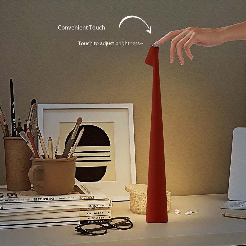 Rechargeable Touch Table Lamp with Dimming and Color Options