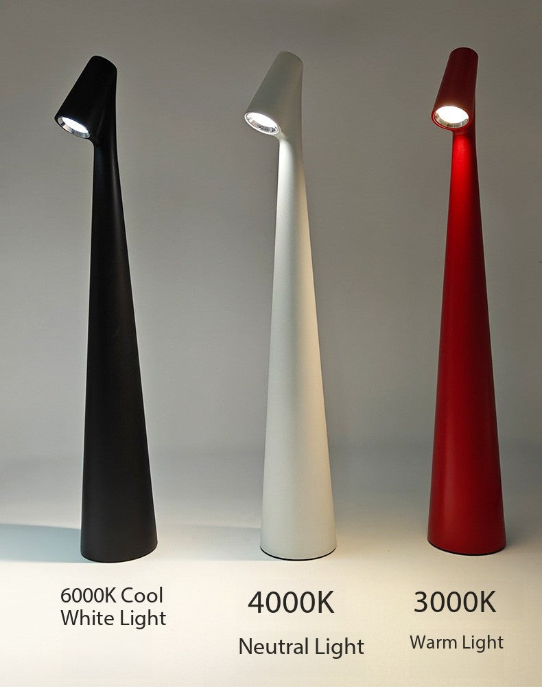 Rechargeable Touch Table Lamp with Dimming and Color Options